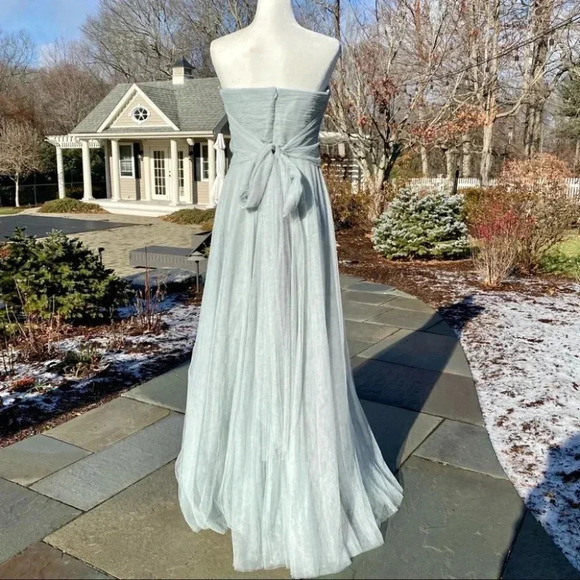 NWT BHLDN Jenny Yoo Ryder Convertible Maxi Dress Wedding Strapless Flowy Green - Picture 3 of 15